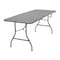Bridgeport Folding Table, Fold In Half, Resin, 72" x 30", All Grey C777BP14GRY1 - alternate 1